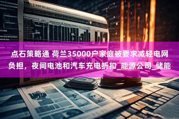 点石策略通 荷兰35000户家庭被要求减轻电网负担，夜间电池和汽车充电折扣_能源公司_储能